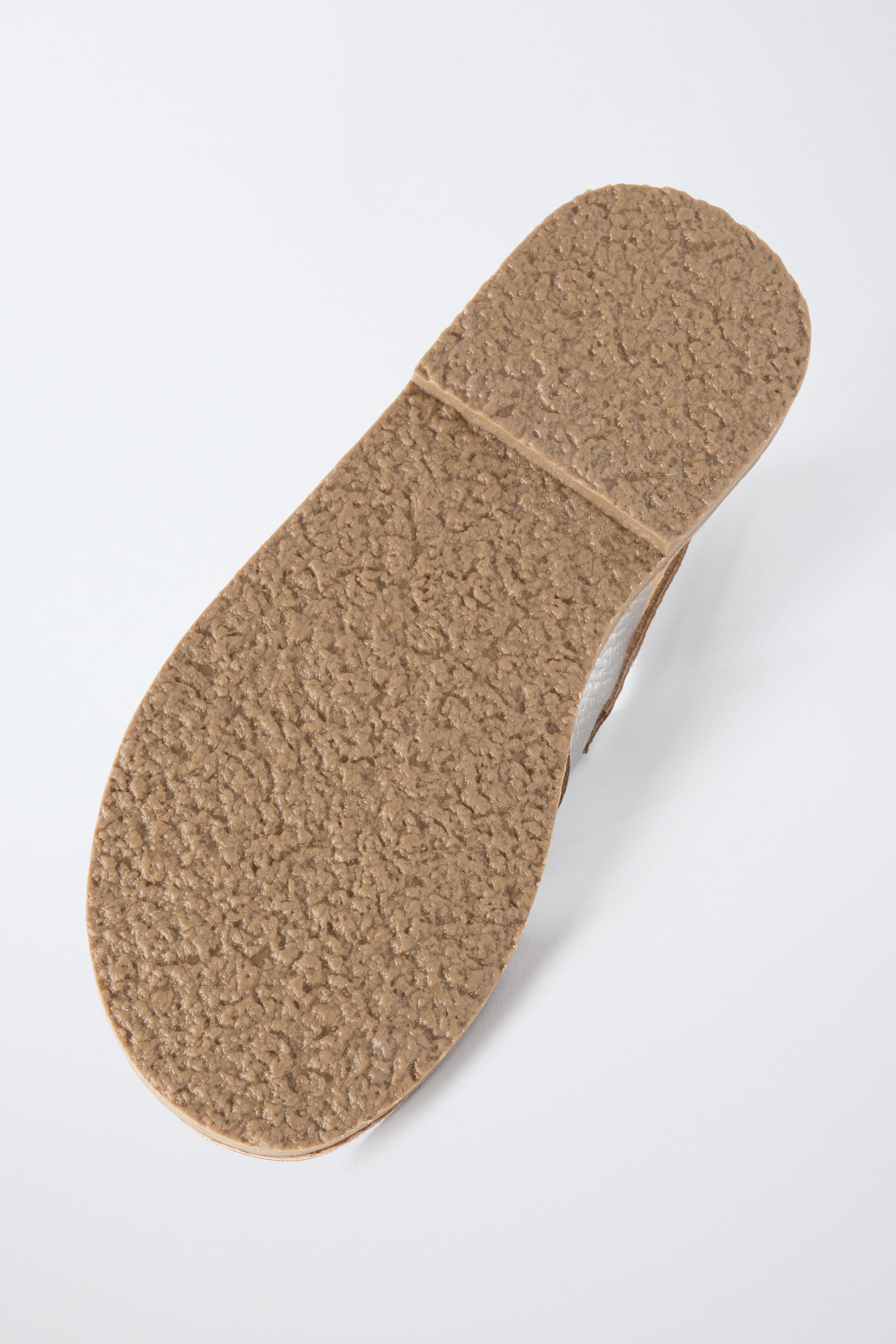 SANDALES MÉTALLISÉES EN CUIR